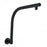 Round Black Swivel Wall Mounted Shower Arm