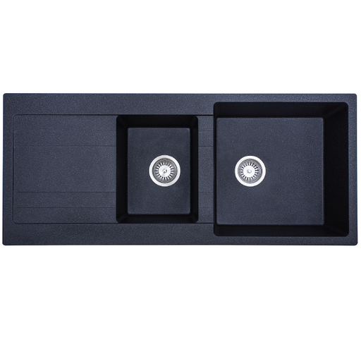 Ria One & Half Bowl Granite Sink with Drainer 30L+18L