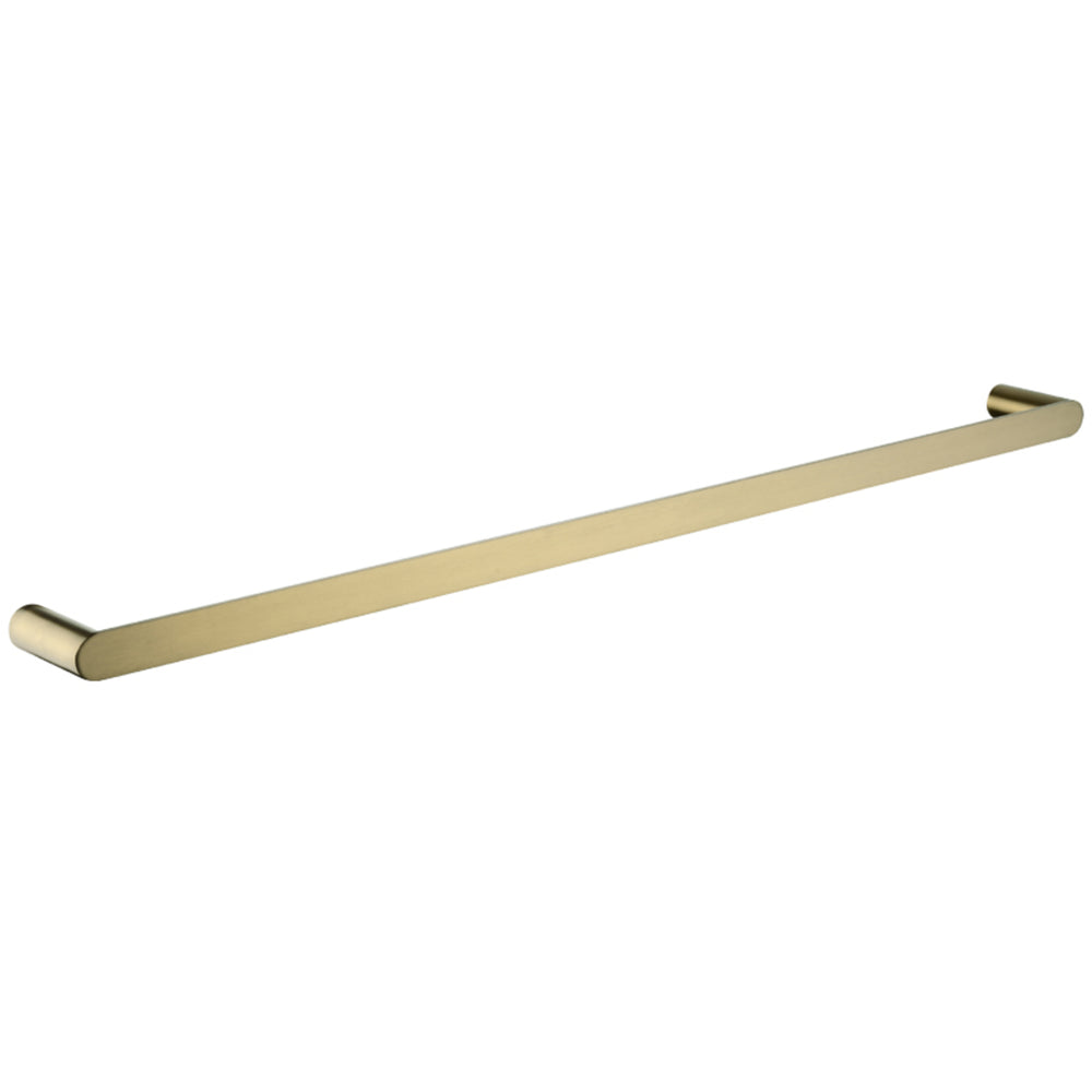 Esperia Brushed Yellow Gold Single Towel Rail 800mm