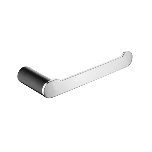 Esperia Matte Black & Chrome Toilet Paper Hook