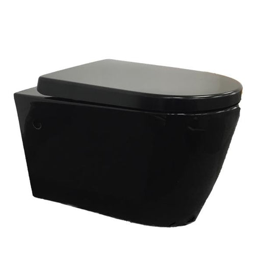 Avery Wall Hung Pan - Gloss Black