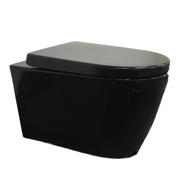 Avery Wall Hung Pan - Gloss Black