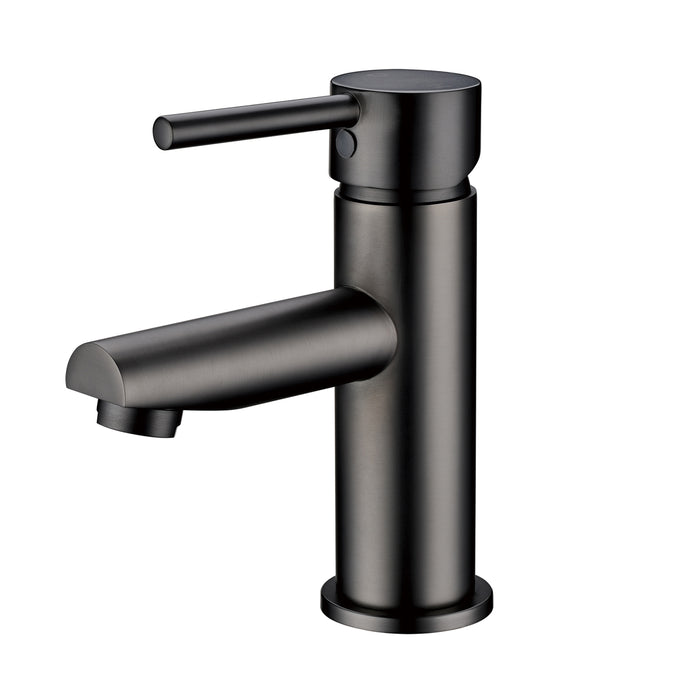 Pentro Gun Metal Grey Round Basin Mixer