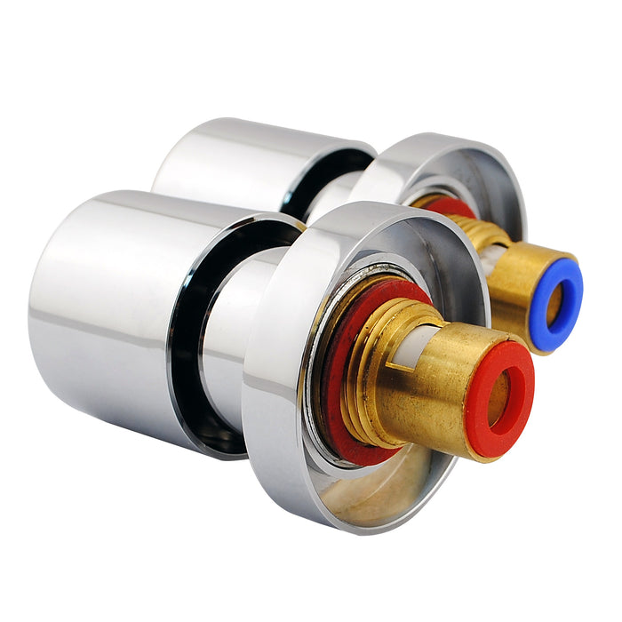 Pentro Chrome Round Shower Taps