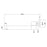 Pentro Chrome Round Bath Spout