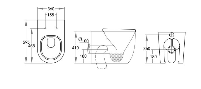 Veda Tornado Wall Faced Floor Pan