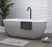 Lucia 1780mm Matte White Stone Bath