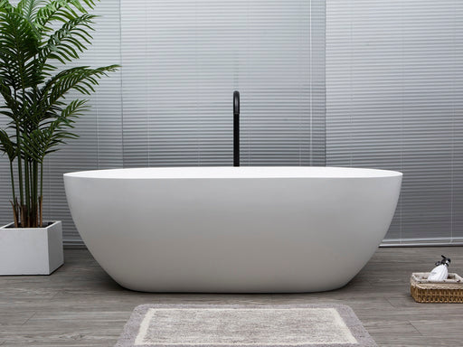 Lucia 1500 Matte White Stone Bath