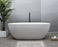 Lucia 1780mm Matte White Stone Bath