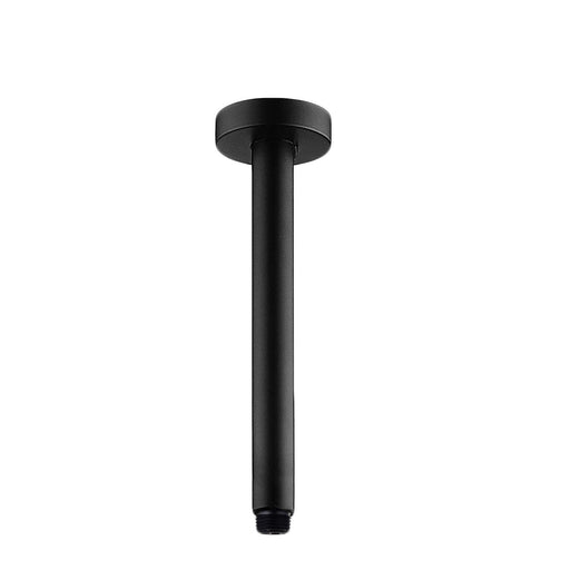 Pentro Matte Black Round Ceiling Shower Arm 200mm