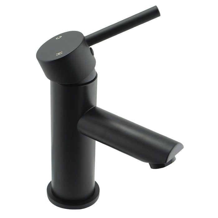 Pentro Matte Black Round Basin Mixer Tap