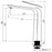 Esperia Brushed Yellow Gold Tall Basin Mixer