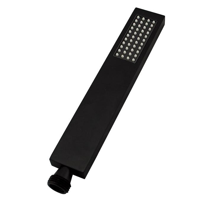 Esperia Square Matte Black Handheld Shower