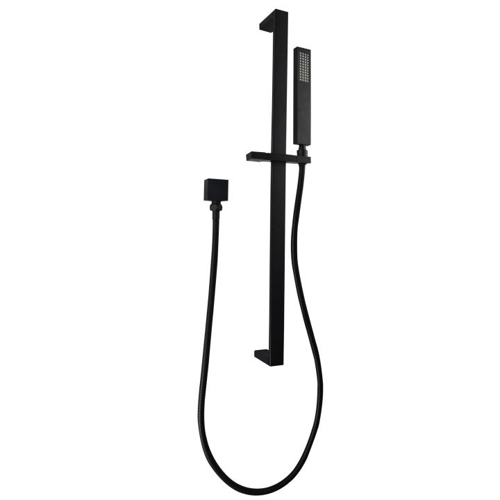 Esperia Square Matte Black Handheld Shower