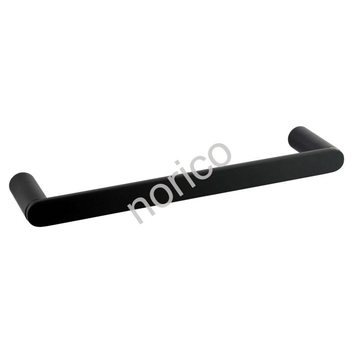 Esperia Matte Black Towel Ring 300mm