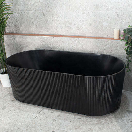 Brighton Groove 1700 Matte Black Bath