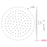 Pentro 10″ Matte Black Round Ultra-thin Shower Head