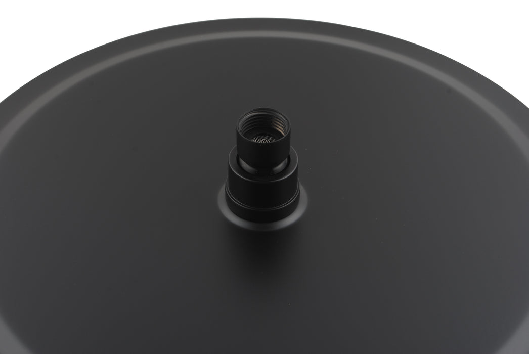 Pentro 12″ Matte Black Round Ultra-thin Shower Head