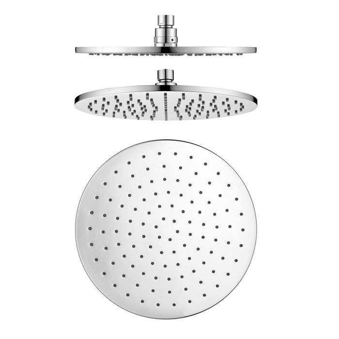 Pentro 10″ Chrome Solid Brass Round Rainfall Shower Head