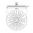 Pentro 8″ Matte Black Round Ultra-thin Shower Head