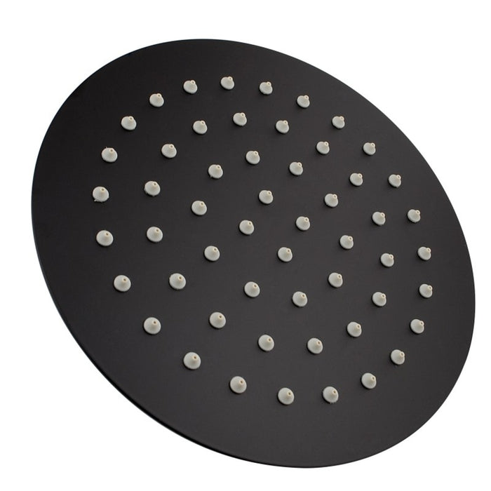 Pentro 8″ Matte Black Round Ultra-thin Shower Head