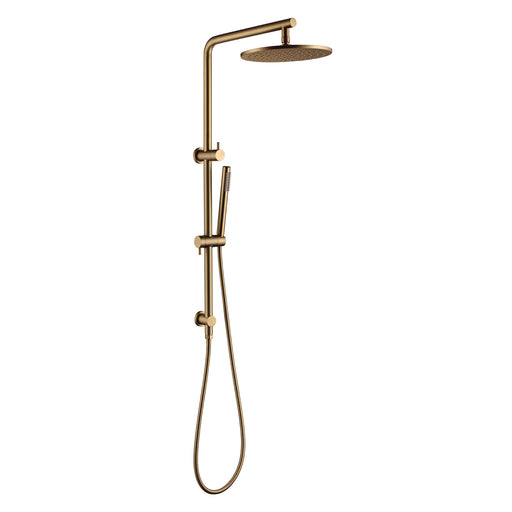 Pentro 10″ Brushed Yellow Gold Round Handheld Shower Station