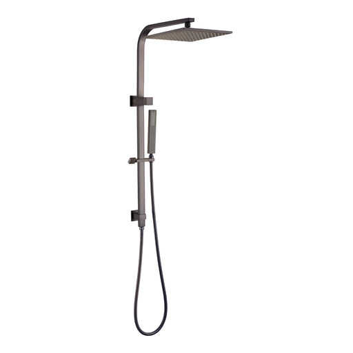 Esperia 10″ Gun Metal Grey Square Shower Station