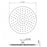 Pentro 12″ Chrome Round Ultra-thin Shower Head