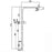 Pentro 10″ Chrome Round Handheld Shower Station