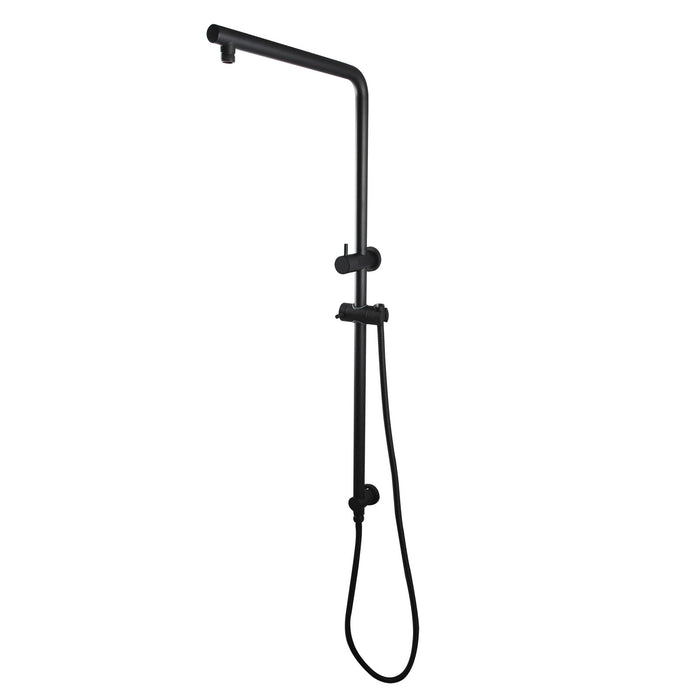 Pentro 10″ Matte Black Round Handheld Shower Station