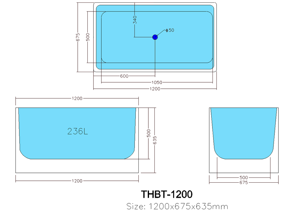 Theo Back to Wall 1400 Gloss White Bathtub