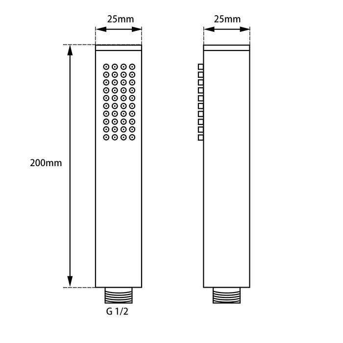 Pentro 10″ Chrome Round Handheld Shower Station