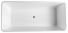 Qubist 1400mm Gloss White Bath