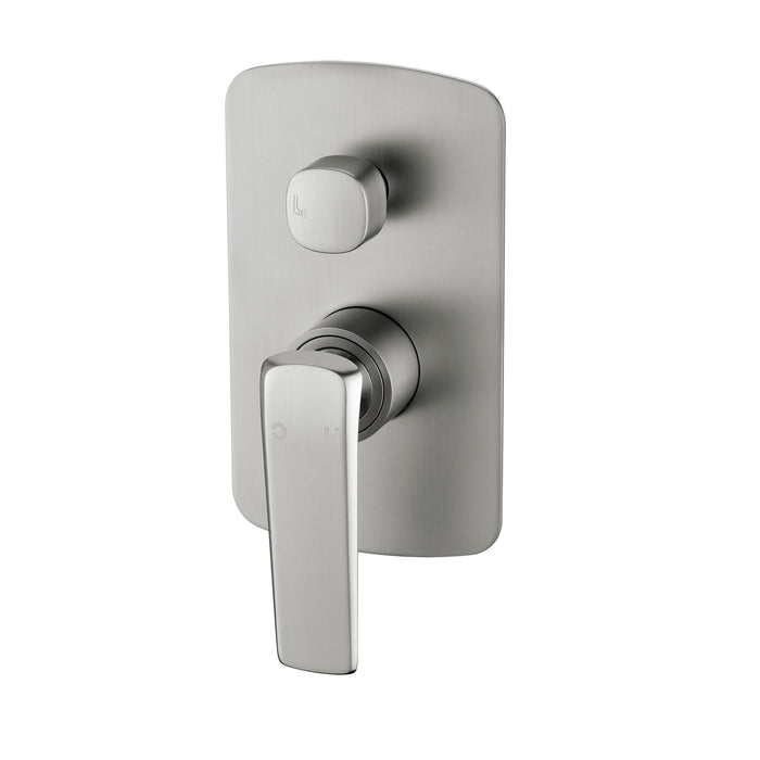 Esperia Brushed Nickel Wall Mixer with Diverter