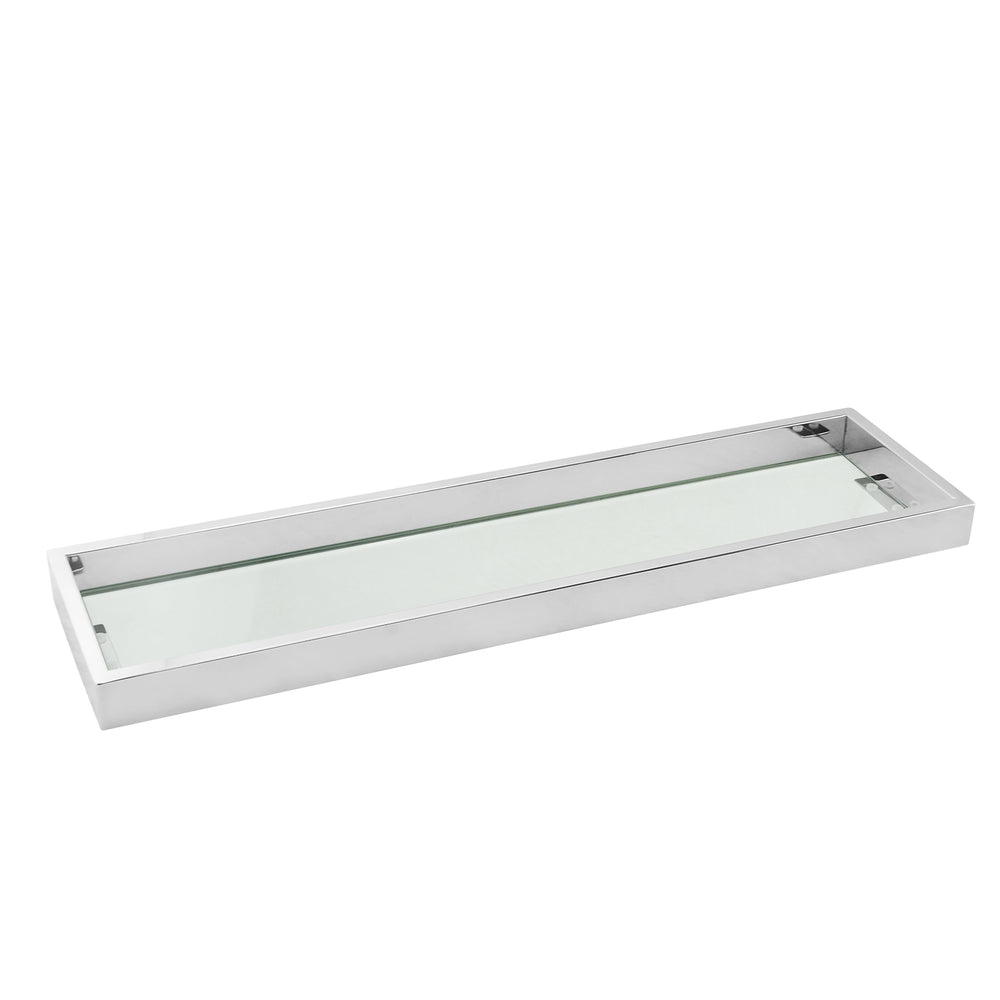 IVANO Series Chrome Glass Shelf 600mm