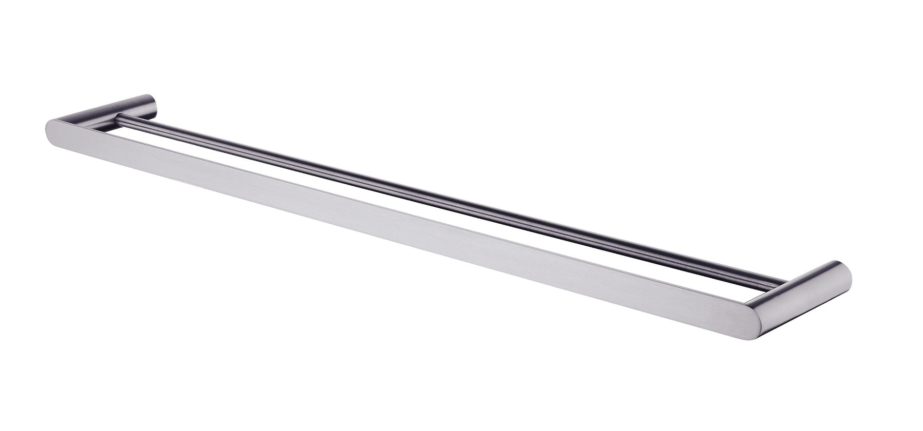 RUSHY Brushed Nickel Double Towel Rail 800mm