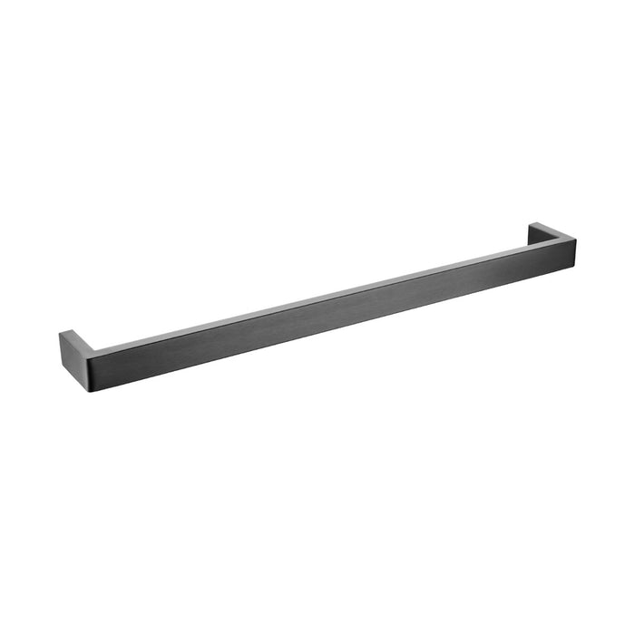 Cavallo Gun Metal Grey Square Single Towel Rail 600mm