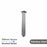 Square Brushed Nickel Ceiling Shower Arm 300mm