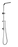 Square Brushed Nickel Shower Station without Shower Head and Handheld Shower