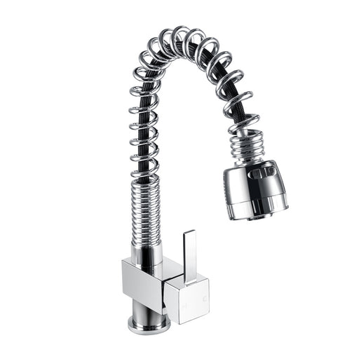 Spring Chrome Pull Out Spray Kitchen Sink Mixer Tap