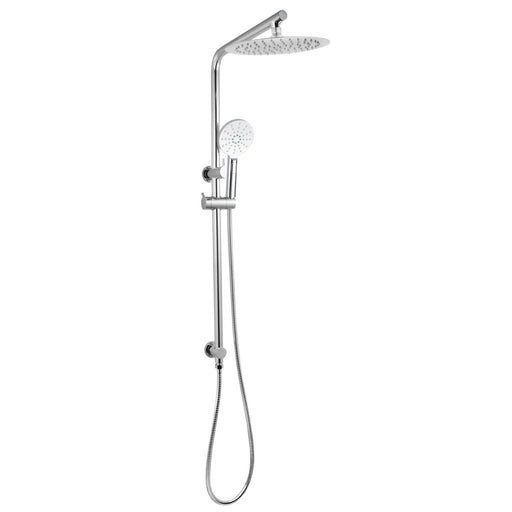 10'' Right Angle Round Chrome Shower Station Top Inlet