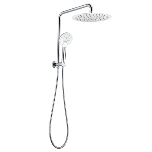 530mm Height 10'' Round Chrome Shower Station Top Water Inlet