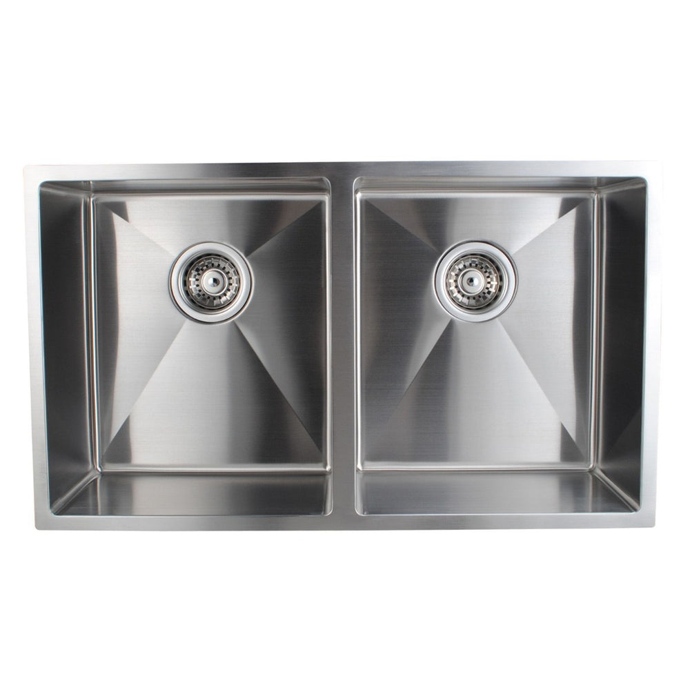770*440*230mm Double Bowls Top/Undermount Kitchen/Laundry Stainless Steel Sink