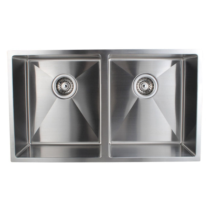 770*440*230mm Double Bowls Top/Undermount Kitchen/Laundry Stainless Steel Sink