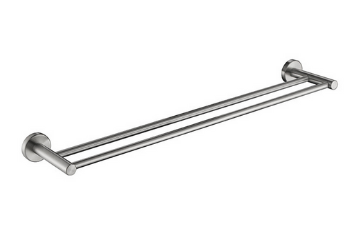 LUCID PIN Round Chrome Double Towel Rack Rail 790mm