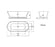 Hampton Freestanding Bath 1700 Gloss White