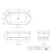 Attica Bondi 1700mm Matte White Bath
