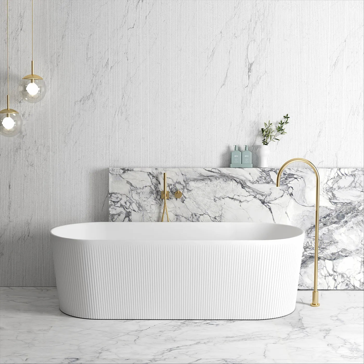 Noosa Bath 1700mm Matte White