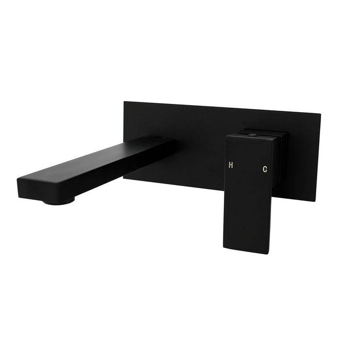 BLAZE Black Bathtub/Basin Wall Mixer With Spout
