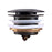 40mm Gun Metal Grey Solid Brass Bathtub Mushroom Pop Up Waste Drain NO Overflow